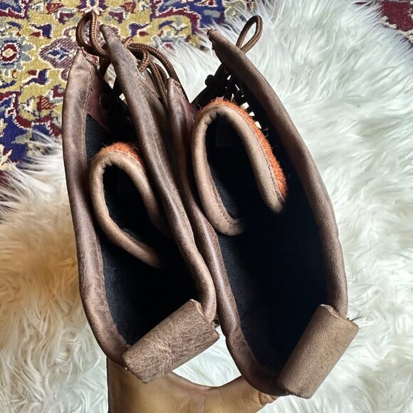 SOREL Rust Lace-Up Duck Boots Women Sz 8.5 Waterproof Winter Farmhouse Cottage - Picture 8 of 13